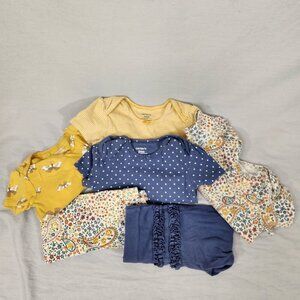 Bundle Carter's Clothing Girls 24M Four One Piece Bodysuits 2 Leggings